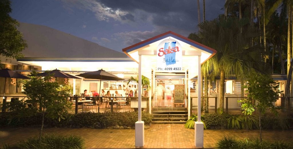 Salsa Bar and Grill by night
